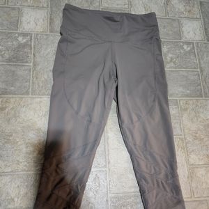 Large Grey/Beige Mono B Leggings - MOVING SALE